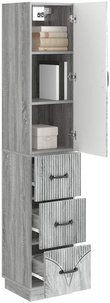 vidaXL Schrankset 2 pcs Grau Sonoma 33 x 34,5 x 87 cm Holzwerkstoff 3416814 Bild 2