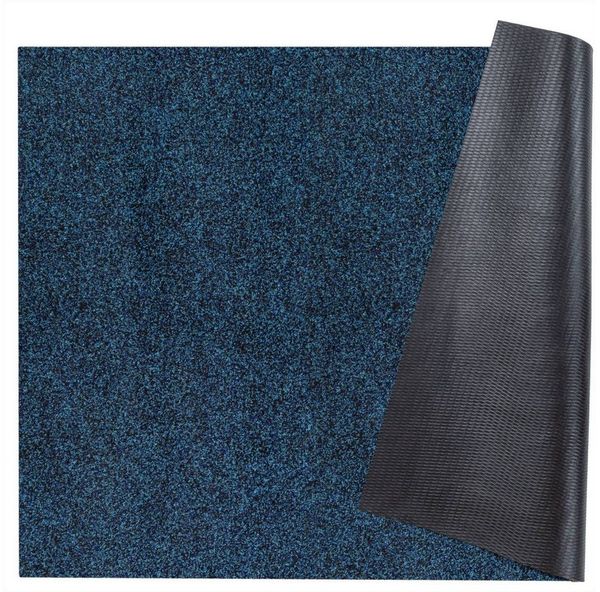 ANRO Läufer Teppichläufer POET Sauberlaufmatte Fußmatte Teppich Läufer, eckig, Höhe: 5 mm, Bodenläufer 100x100 cm Meliert Blau Breite 100cm