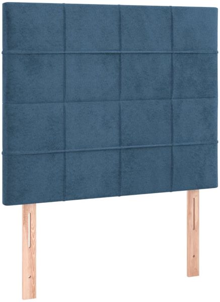 vidaXL Bettgestell mit Kopfteil Dunkelblau 120x200 cm Samt [3125749] Bild 8