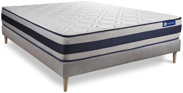 Actilatex ergo matratze 140x220 cm + Bettgestell mit lattenrost - Dicke : 24cm - Latex und Memory-Schaum - H4 Bild 3