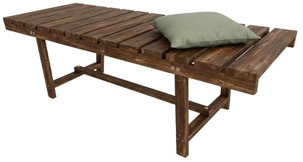 Relaxdays Gartenbank 2-Sitzer Tannenholz
