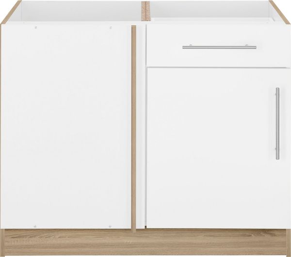 wiho Küchen Eckunterschrank Cali 100 cm breit, Planungsmaß 110 cm, ohne Arbeitsplatte