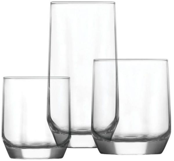 Hermia Concept Glas 18-teiliges Trinkgläser-Set für 6 Personen Gläserset