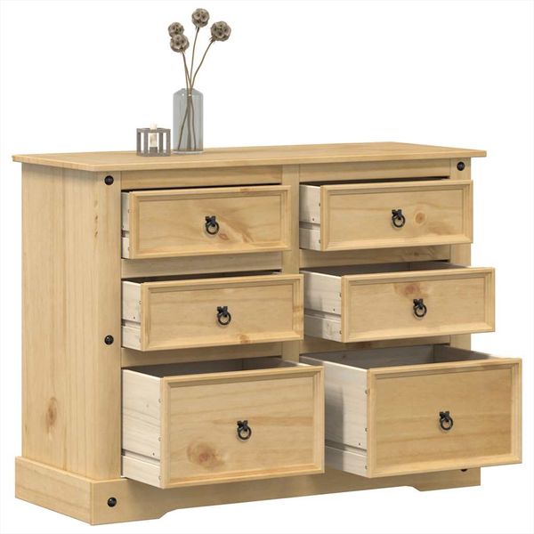 vidaXL Kommode Corona 112x48x91 cm Massivholz Kiefer 4005677