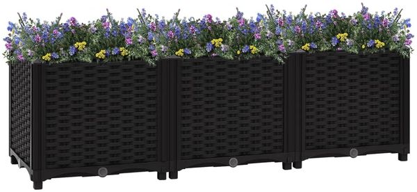vidaXL Hochbeet 120x40x38 cm Polypropylen 316532