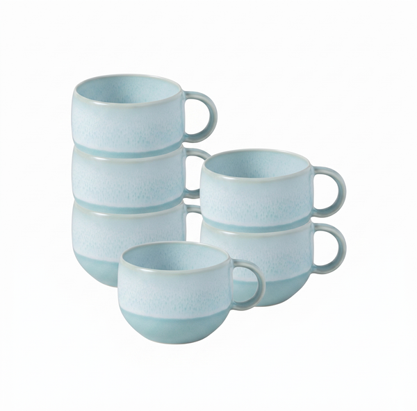 like. by Villeroy & Boch Perlemor Aqua Espressotasse 60 ml 6er Set