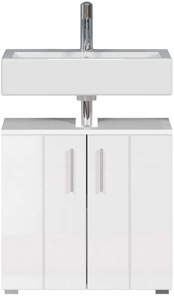 Trendteam 'Wons' Waschbeckenunterschrank, Holzwerkstoff weiß, 60 x 58 x 34 cm