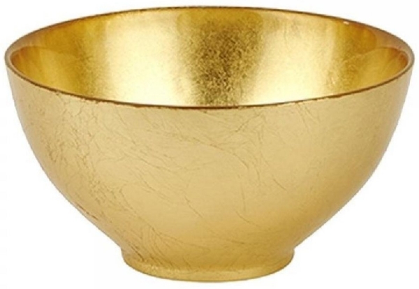 Lambert Zengin Glasschale gold H 8 cm D 15,5/6,5 cm 46190