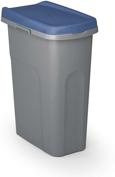 CASARIA® Mülleimer Küche 25L mit Deckel Blau