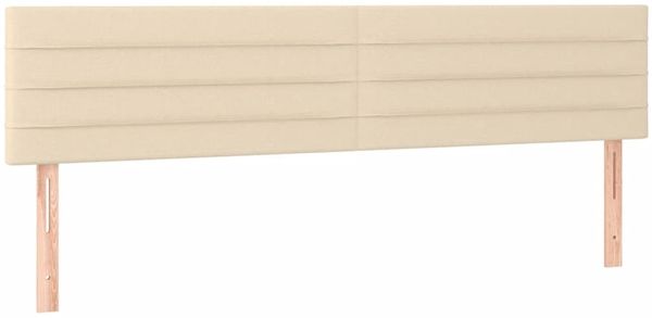 vidaXL Boxspringbett mit Matratze Creme 120x190 cm Stoff 3269893 Bild 7