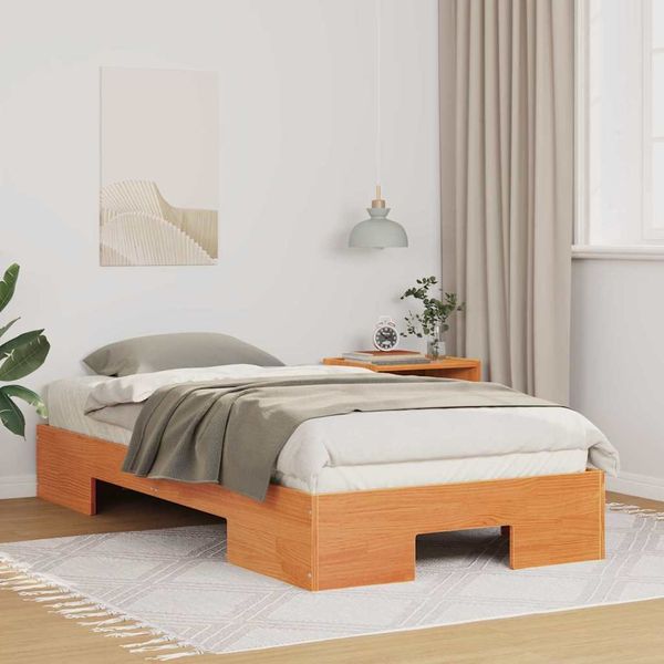 vidaXL Bettgestell Braun 90 x 190 cm 873054