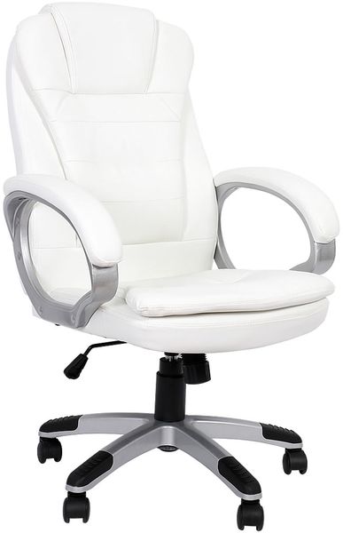 Schreibtischstuhl Weiß 120 KG Chefsessel Computersitz Bürostuhl Drehstuhl Office