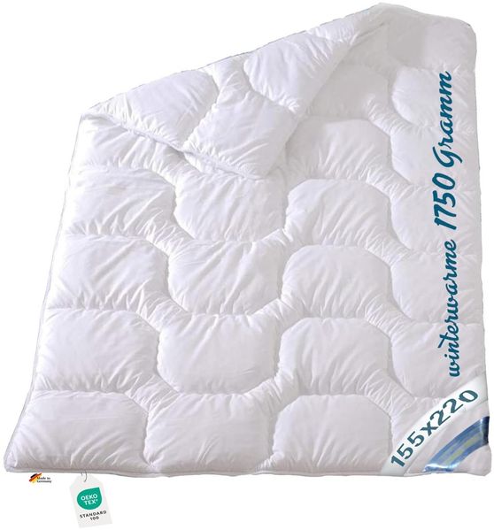 Extra warme Winter Bettdecke Duo Steppbett Baumwollbezug 155x220 95°