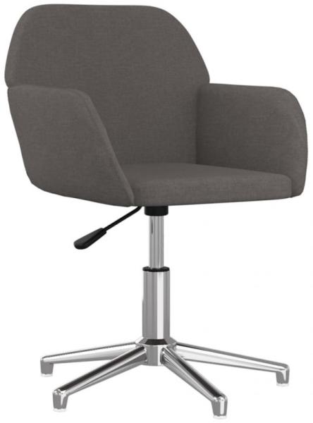 Bürostuhl Drehbar Dunkelgrau Stoff [344713]