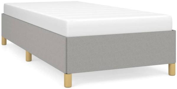 Bettgestell Hellgrau 90x200 cm Stoff [347133]