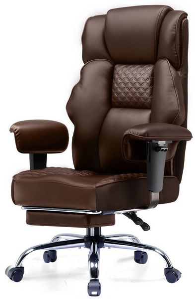 GTPLAYER Gaming-Stuhl für Große und Schwere Personen, ergonomischer Bürostuhl bis 180 kg, 3D Sitzkissen, verstellbar mit Fußstütze für Büro & Gaming