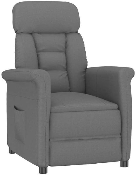 vidaXL Sessel Dunkelgrau Mikrofaser 348402