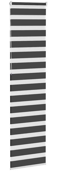 vidaXL Doppelrollo Schwarz 60x230 cm Stoffbreite 55,9 cm Polyester 4014279 Bild 4