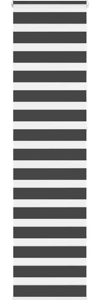 vidaXL Doppelrollo Schwarz 60x230 cm Stoffbreite 55,9 cm Polyester 4014279