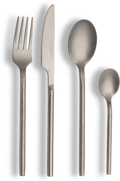 ECHTWERK Besteck-Set Tafelbesteck „Vintage“ 16tlg - stonewashed (16-tlg), 4 Personen, Chromnickelstahl 18/10, hochwertig, Vintage-Look
