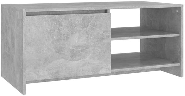 Couchtisch, Sofatisch Betongrau 102x50x45 cm Holzwerkstoff