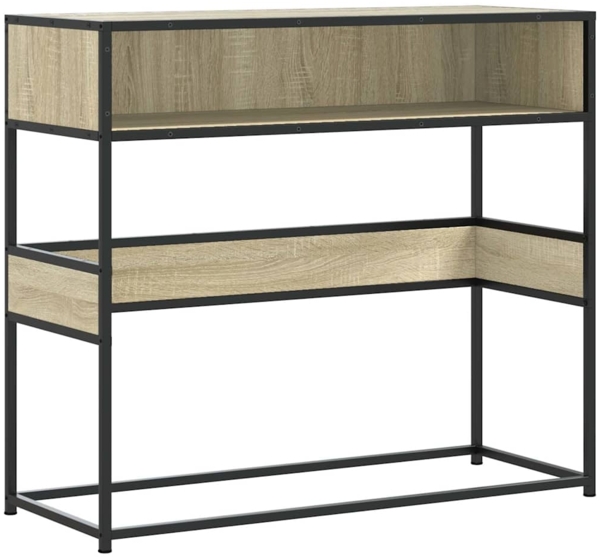 vidaXL Konsolentisch Sonoma-Eiche 90x35x80 cm Holzwerkstoff 849170
