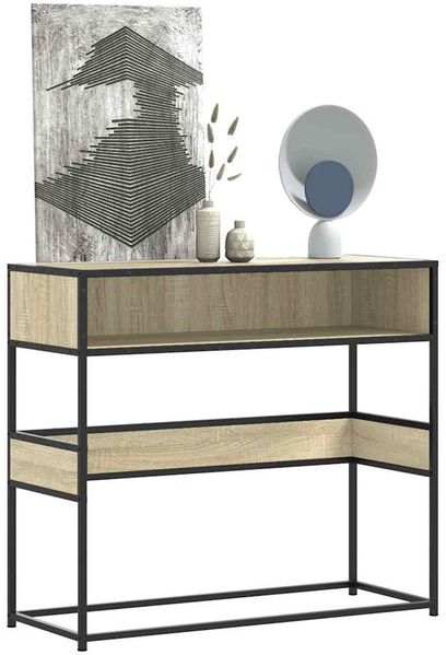 vidaXL Konsolentisch Sonoma-Eiche 90x35x80 cm Holzwerkstoff 849170