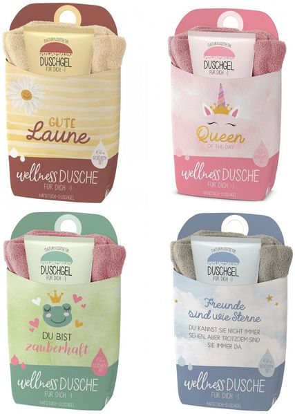 Duschgel Pflegedusche Wellness-Dusche für Dich Geschenkset inkl Handtuch la vida Freunde 108771