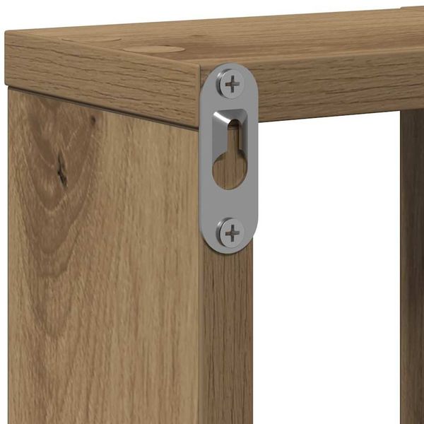 vidaXL Wandregal Wandmontiert Artisan-Eiche 104,5 x 43 x 10 cm 869115 Bild 8
