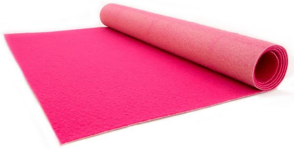 Primaflor-Ideen in Textil Läufer PODIUM, Made in Belgium, rechteckig, Höhe: 2,6 mm, Breite 100 cm, robuster Nadelfilz, Uni-Farben