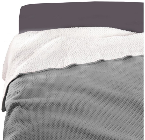 Delindo Lifestyle Bettüberwurf Soft-Touch, flauschig warme Rückseite