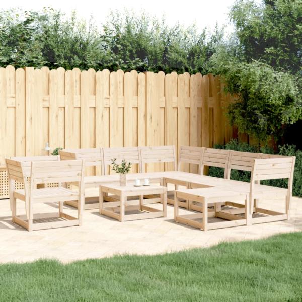 vidaXL 8-tlg. Garten-Lounge-Set Massivholz Kiefer 3216940