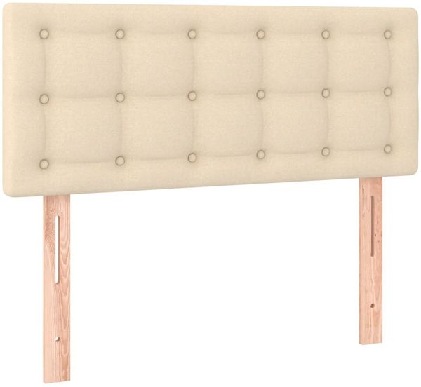 vidaXL Boxspringbett mit Matratze Creme 120x190 cm Stoff 3269805 Bild 7
