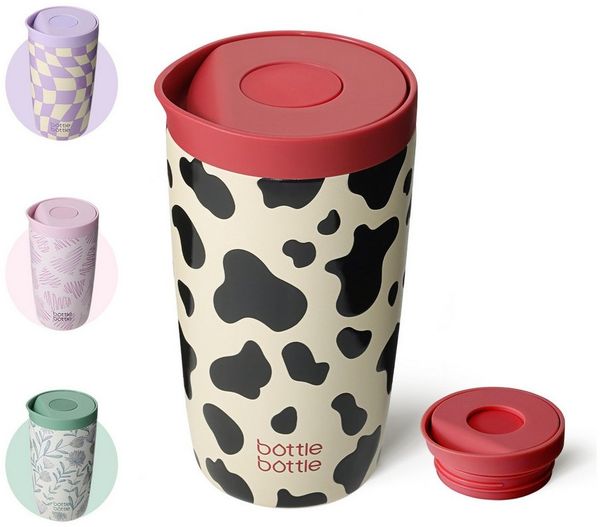 BOTTLE BOTTLE Thermobecher 350ml für Kaffee oder Tee, auslaufsicher, Easy Quick-Press-Verschluss, 1-tlg, Edelstahl, Isolierbecher Travel Mug Classic Grande