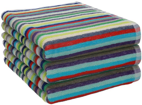 Betz Handtuch Set Arbeitshandtücher Set HELGOLAND 50 x 90 cm 100% Baumwolle bunt, 100% Baumwolle (Set, 3-St)