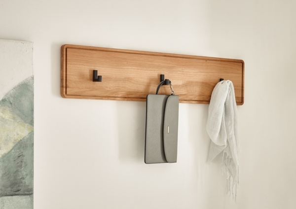 Garderobenleiste 80cm "Kent" Wildeiche massiv