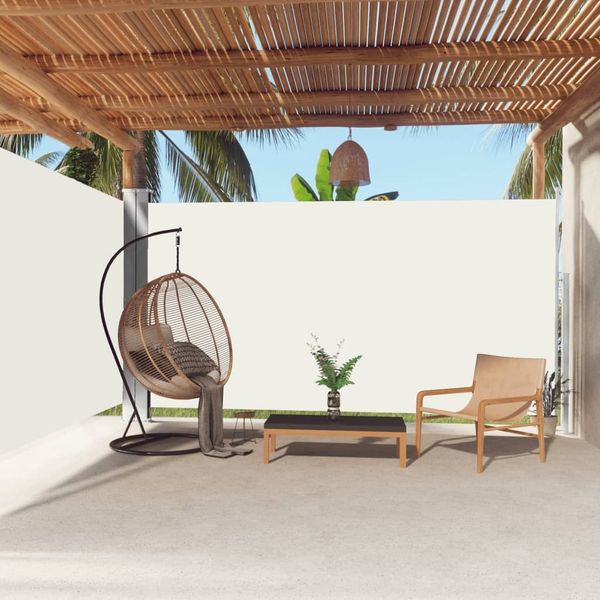vidaXL Seitenmarkise Ausziehbar Creme 200x600 cm 318007