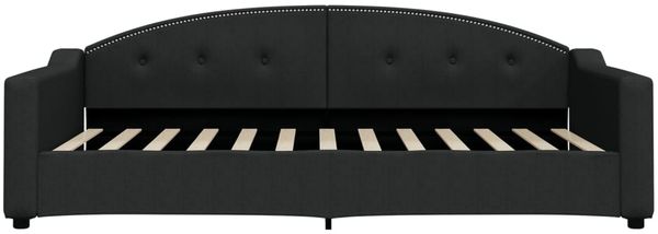 vidaXL Tagesbett mit Matratze Schwarz 100x200 cm Stoff 3197519 Bild 4