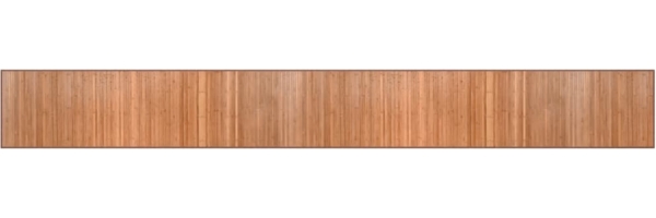 vidaXL Teppich Rechteckig Natur 60x500 cm Bambus 376853