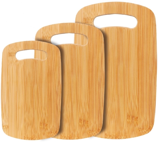 Schneidebrett Servierbrett Küchenbrett Vesperbrett Set 3-tlg Cheffinger CF-CB3