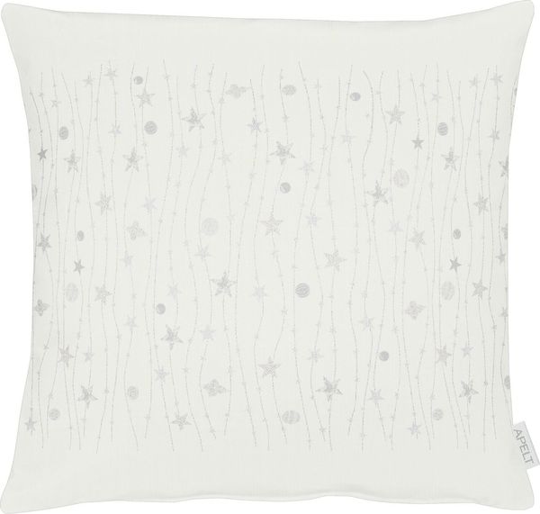 Apelt Dekokissenhülle Sterne 6301|49x49 cm| weiss