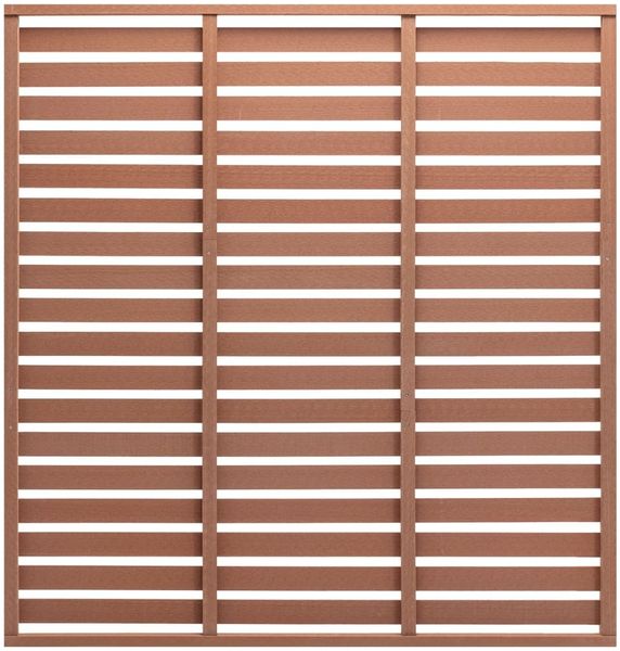 vidaXL Zaunplatte WPC 180x180 cm Braun 318109