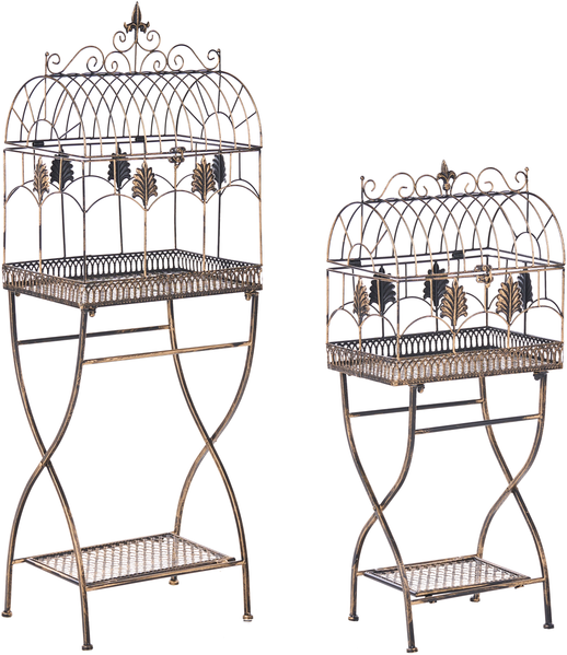 Regal 2er Set SICILY Metall 122 90 cm 43 37 cm Schwarz