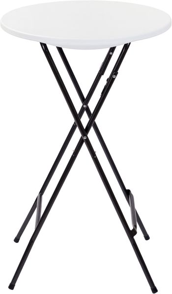 Stehtisch ULLA - Kunststoff Weiß 105 x 60 x 60 cm | Bistrotisch Stehtisch Bartisch