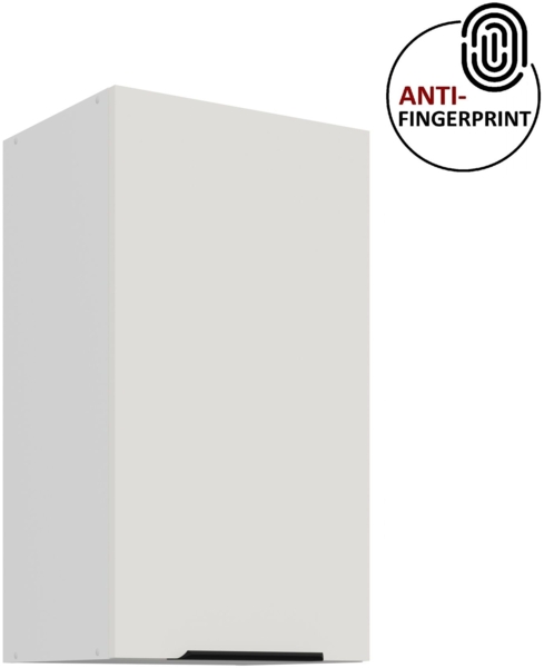 Küchen Hängeschrank 40 cm ARIA Weiss ultra matt + Weiss matt, hochwertige Fronten mit Anti Fingerprint Beschichtung Küchenzeile Küchenblock