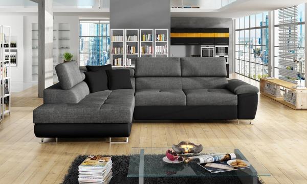 Ecksofa Cotere, Seite: Links, Farbe: Soft 011 + Lux 06 + Soft 011