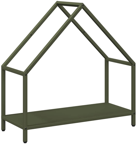 vidaXL Brennholzregal Olivgrün 60x25x60 cm Kaltgewalzter Stahl 864306