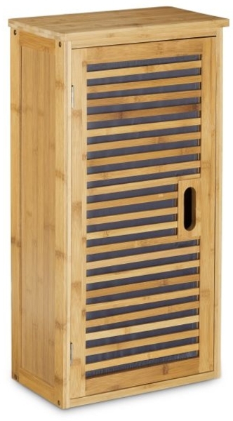 Badezimmer Hängeschrank Bambus 2 Ablagen