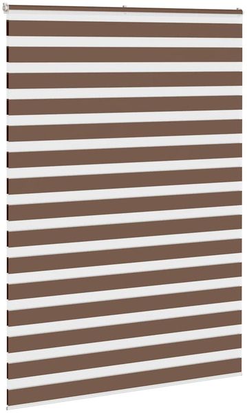 vidaXL Doppelrollo Braun 155x200 cm Stoffbreite 150,9 cm Polyester 4014376 Bild 3