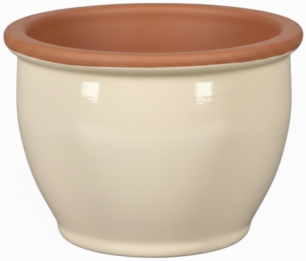 Blumentopf Pflanzgefäß aus Keramik Modell "Roma" 30cm Creme Bild 7